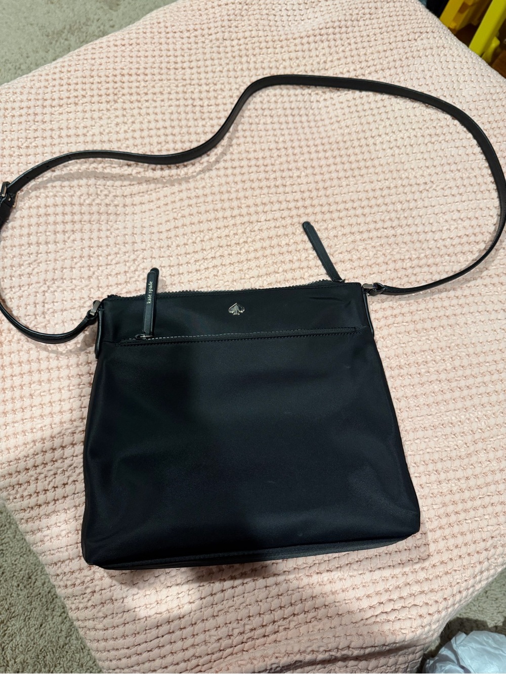 kate spade Black Nylon Crossbody Messenger Bag